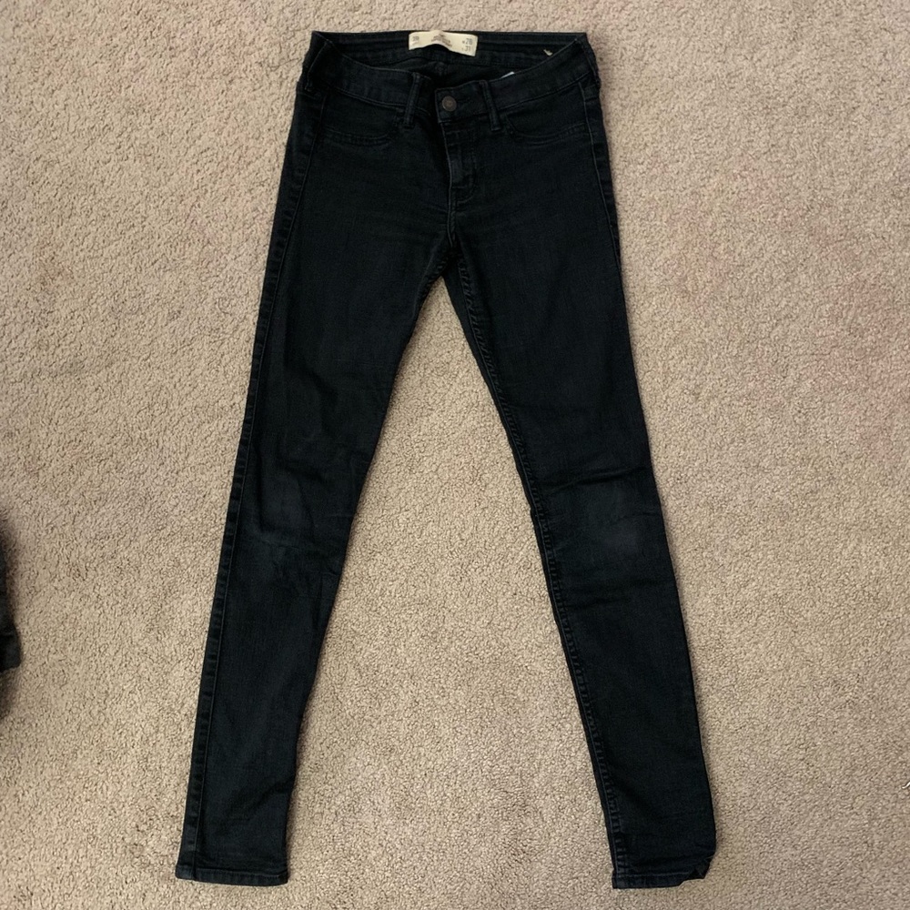 Black Hollister Skinny Jeans